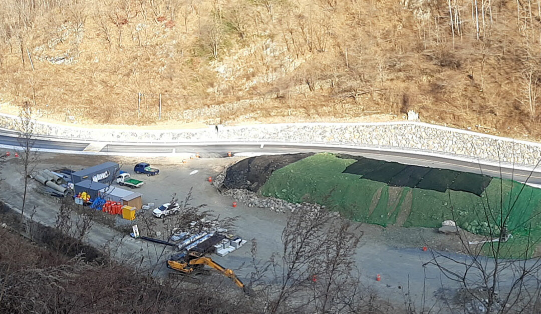 Das Road & River Diversion-Programm beim Sangdong-Minenprojekt in Korea abgeschlossen